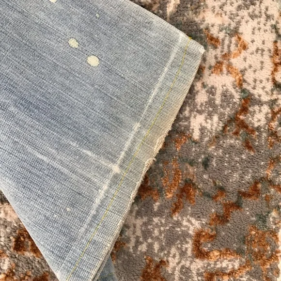 Von Dutch Light Blue Distressed Flare Jeans - Picture 11 of 16